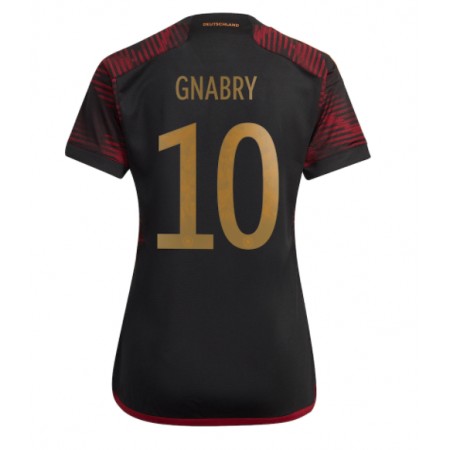 Camiseta de fútbol Alemania Serge Gnabry 10 Mujer 2ª equipación Copa Mundo 2022